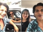 Karanvir Bohra with Abhay Deol in Mumbai. Also seen in his video is wife Teejay Sidhu. Karanvir Bohra with Abhay Deol in Mumbai. Also seen in his video is wife Teejay Sidhu.