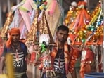 The Kanwar Yatra is an annual pilgrimage that devotees of Lord Shiva undertake during the monsoon in the Hindu holy month of Shravan (July) to fetch the holy waters of the Ganga from Haridwar in Uttarakhand. Most of the pilgrims, called kanwarias, travel on foot.(Sanchit Khanna/HT File) The Kanwar Yatra is an annual pilgrimage that devotees of Lord Shiva undertake during the monsoon in the Hindu holy month of Shravan (July) to fetch the holy waters of the Ganga from Haridwar in Uttarakhand. Most of the pilgrims, called kanwarias, travel on foot.(Sanchit Khanna/HT File)