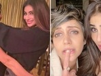Mouni Roy shared pictures with Mandira Bedi. Mouni Roy shared pictures with Mandira Bedi.
