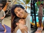 Shilpa Shetty's son Viaan sweats it out at gym, Shamita calls him her motivation(Instagram/@shamitashetty_official)