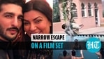 Sushmita Sen’s boyfriend Rohman Shawl escapes accident during shoot, shares clip Sushmita Sen’s boyfriend Rohman Shawl escapes accident during shoot, shares clip