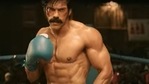 Arya in a still from Sarpatta Parambarai. Arya in a still from Sarpatta Parambarai.