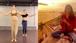 Navya Naveli Nanda reacts to Shanaya Kapoor's latest belly dance video. Navya Naveli Nanda reacts to Shanaya Kapoor's latest belly dance video.