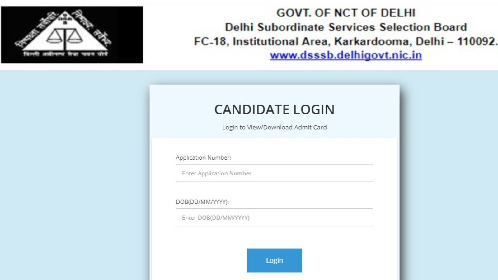 DSSSB PGT admit cards released for exams on July 16, 17 and 18, direct link