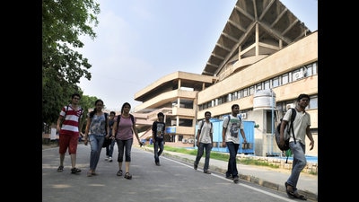 A new mail from Indian Institute of Technology (IIT) Delhi college authorities allows students, pursuing the undergraduate courses, to be back on campus. (Photo:Saumya Khandelwal/HT) A new mail from Indian Institute of Technology (IIT) Delhi college authorities allows students, pursuing the undergraduate courses, to be back on campus. (Photo:Saumya Khandelwal/HT)