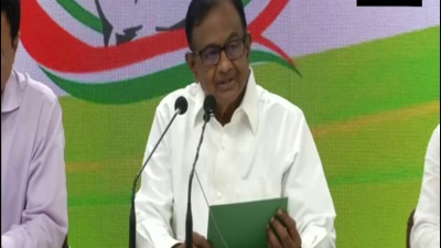 Former finance minister P Chidambaram addressing a press conference in New Delhi, Tuesday. (ANI) Former finance minister P Chidambaram addressing a press conference in New Delhi, Tuesday. (ANI)