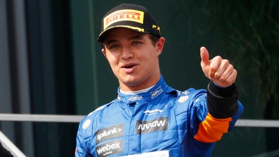 McLaren's Lando Norris says his watch was stolen after he left the European Championship final. (REUTERS)