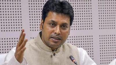 Tripura chief minister Biplab Kumar Deb said the state government was following the lead of the Central government in Covid management. (PTI Photo/Representative/File) Tripura chief minister Biplab Kumar Deb said the state government was following the lead of the Central government in Covid management. (PTI Photo/Representative/File)
