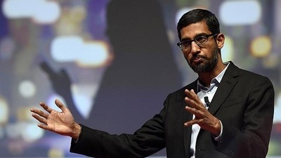 Those speaking on behalf of India have included Google CEO Sundar Pichai and Microsoft chief executive Satya Nadella, both of whom announced multi-million-dollar packages on behalf of their respective organisations. (AFP) Those speaking on behalf of India have included Google CEO Sundar Pichai and Microsoft chief executive Satya Nadella, both of whom announced multi-million-dollar packages on behalf of their respective organisations. (AFP)