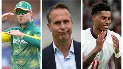 AB de Villiers, Michael Vaughan and Marcus Rashford AB de Villiers, Michael Vaughan and Marcus Rashford