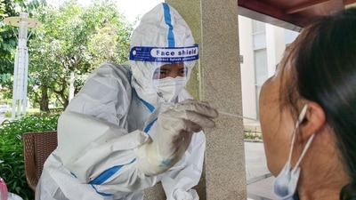 Ruili discovered 155 cases over the past week in one of the worst virus flareups in recent months to hit China. (AFP) Ruili discovered 155 cases over the past week in one of the worst virus flareups in recent months to hit China. (AFP)