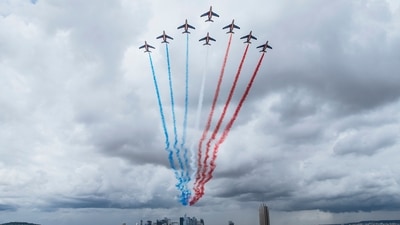 Last year, the Bastille Day celebrations were largely muted due to the Covid-19 pandemic. (AP) Last year, the Bastille Day celebrations were largely muted due to the Covid-19 pandemic. (AP)