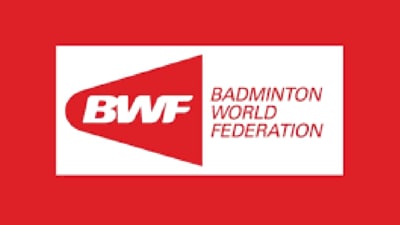 BWF logo. BWF logo.