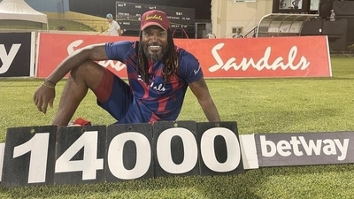 Chirs Gayle revealed how 'Universe' Boss became 'The Boss' due to ICC's intervention (Twitter) Chirs Gayle revealed how 'Universe' Boss became 'The Boss' due to ICC's intervention (Twitter)