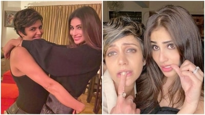 Mouni Roy shared pictures with Mandira Bedi. Mouni Roy shared pictures with Mandira Bedi.