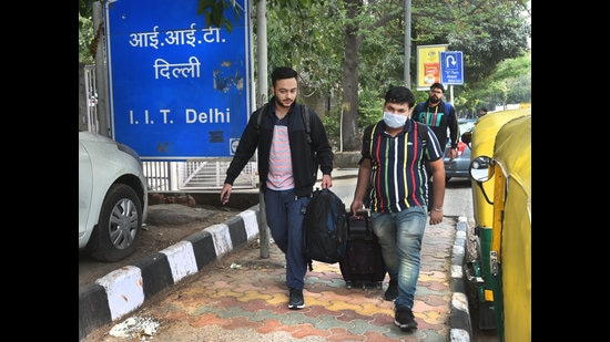 Kartikeya Gupta, a third year computer science student confesses that attending classes from home is a challenge. (Photo:Sushil Kumar/HT) Kartikeya Gupta, a third year computer science student confesses that attending classes from home is a challenge. (Photo:Sushil Kumar/HT)