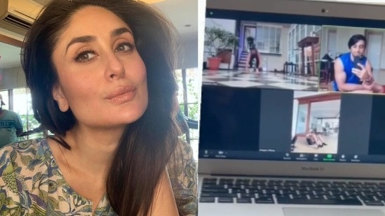 Kareena Kapoor works out with cousin Armaan Jain.