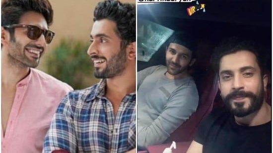 Kartik Aaryan and Sunny Singh shared a picture each of their reunion.
