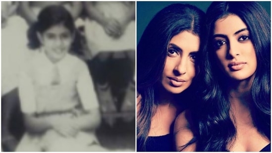 Shweta Bachchan dropped an old picture from her school days.