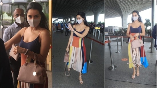 Shraddha Kapoor slays sexy, laidback airport look in <span class='webrupee'>?</span>22.5k slip dress(Varinder Chawla)