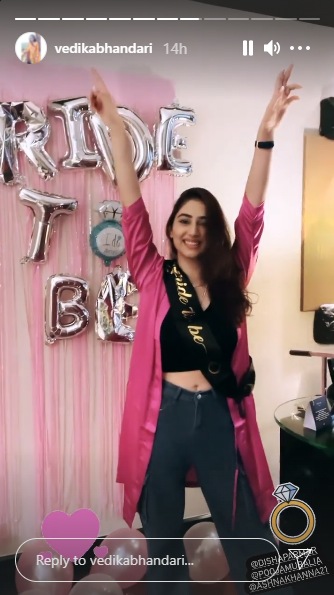 Her friends also shared video clips and pictures from the party.