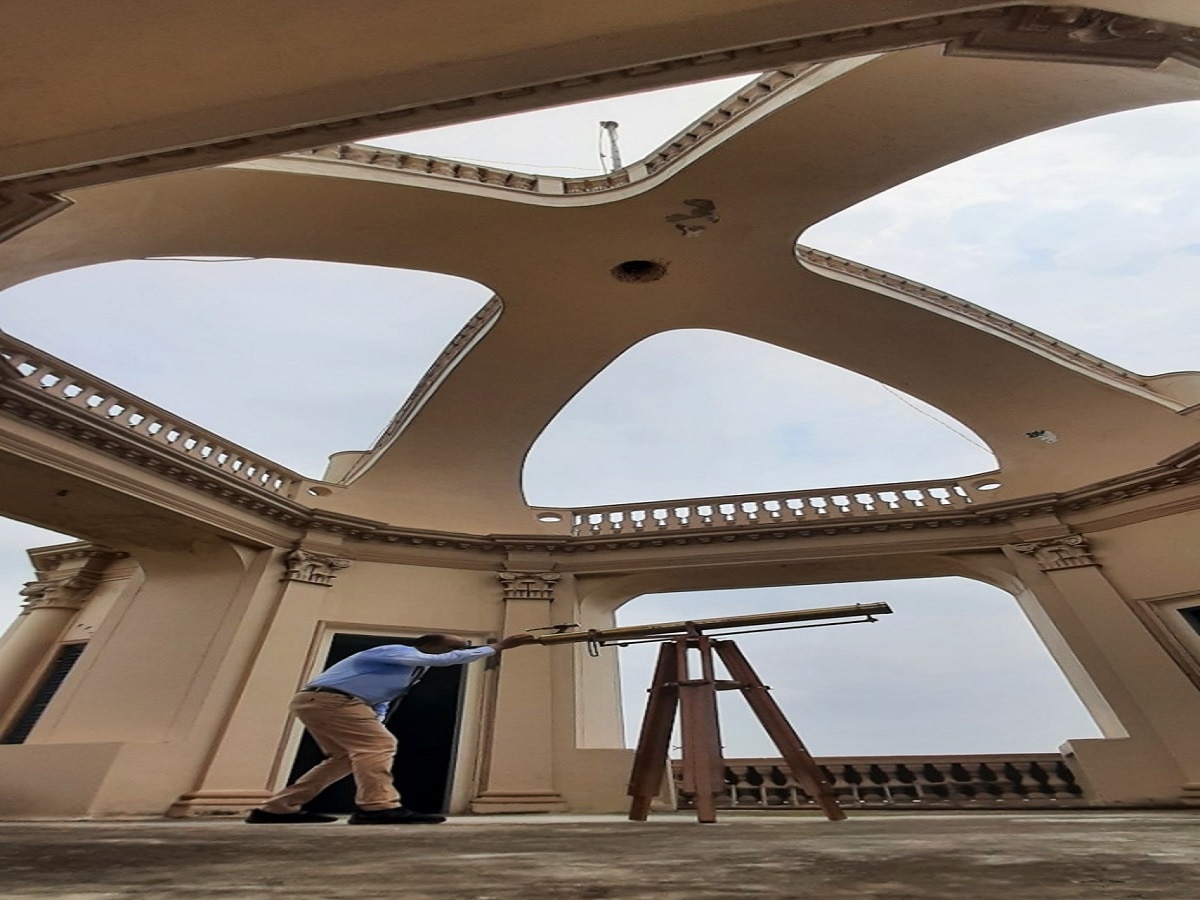 Galilean telescope restored, to be installed at the top of chapel tower (Deepak Gupta/ HT Photograph)