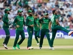Pakistan cricket team during third ODI against England at Edgbaston