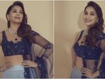 Madhuri Dixit in sequinned lehenga set shines brighter than a diamond, see pics(Instagram/@madhuridixitnene) Madhuri Dixit in sequinned lehenga set shines brighter than a diamond, see pics(Instagram/@madhuridixitnene)