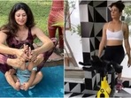 Pooja Batra does yoga with her nephew then sweats it out at gym, we are inspired(Instagram/@poojabatra) Pooja Batra does yoga with her nephew then sweats it out at gym, we are inspired(Instagram/@poojabatra)