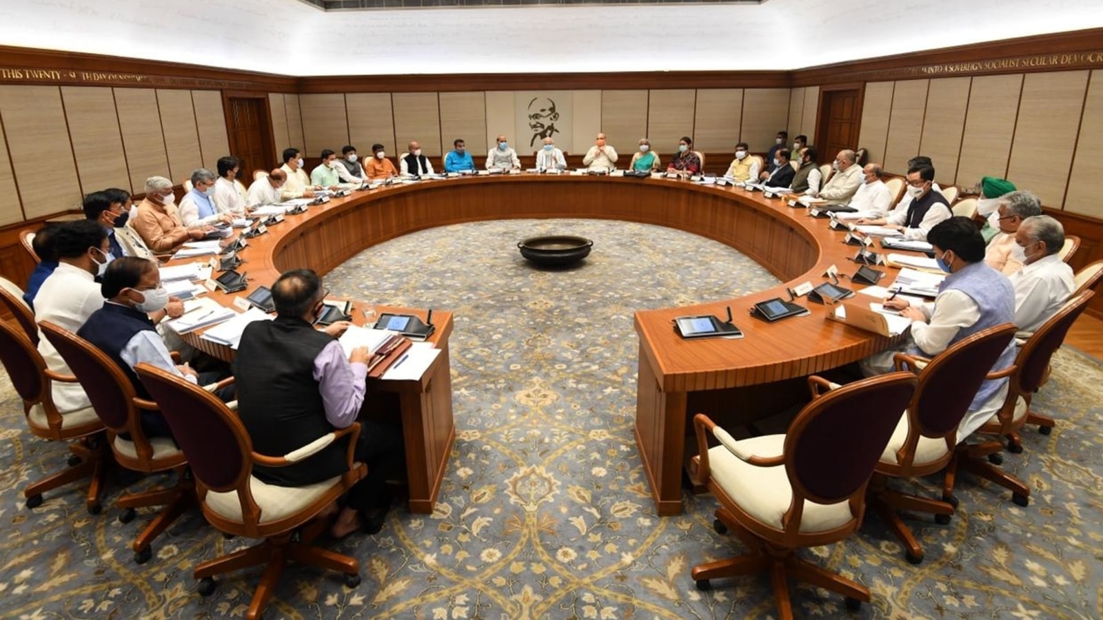 PM Modi chairs in-person Union Cabinet meeting today after more than a year  | Latest News India - Hindustan Times
