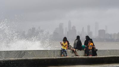 The city is expected to receive moderate rainfall during the day, which is expected to subside by evening. Rains will be accompanied by westerly and south-westerly winds of speeds between 11 to 17kmph gusting at about 30kmph. (PTI) The city is expected to receive moderate rainfall during the day, which is expected to subside by evening. Rains will be accompanied by westerly and south-westerly winds of speeds between 11 to 17kmph gusting at about 30kmph. (PTI)