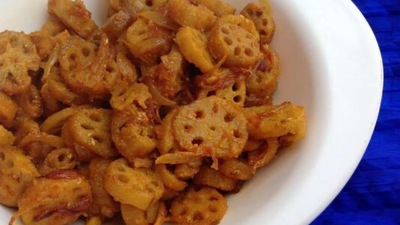 Bhey or spicy lotus stems (All over Himachal): This famous dish of Himachal Pradesh is prepared with the stems of the lotus plant. The stems are thinly sliced and cooked in ginger-garlic, onions and gram flour. (Instagram/@homesteadbychelsea)