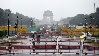 The city received the first rain of the monsoon season on Tuesday, more than a fortnight after the usual onset date of June 27. (HT Photo) The city received the first rain of the monsoon season on Tuesday, more than a fortnight after the usual onset date of June 27. (HT Photo)