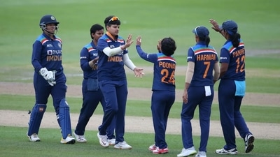 India women's team celebrate. (Getty Images) India women's team celebrate. (Getty Images)