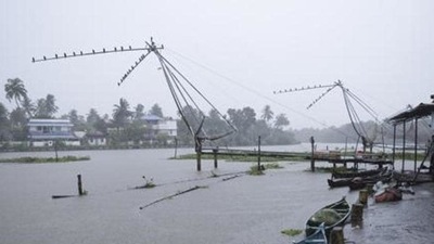 Fishing nets during monsoon in Kochi, Kerala. (File photo) Fishing nets during monsoon in Kochi, Kerala. (File photo)