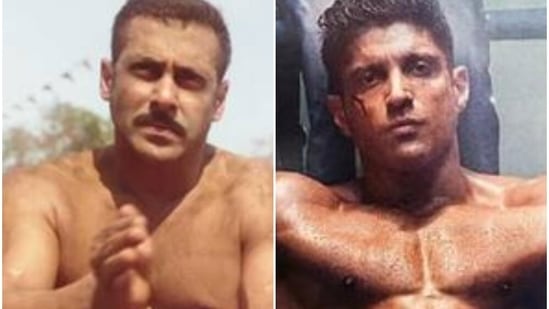 Salman Khan in Sultan and Farhan Akhtar in Toofaan. 