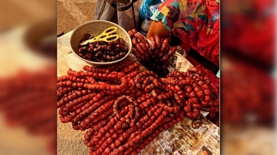 Goan sausages: Goa is famous for its spicy sausages also known as chouriço which is quintessentially Goan and the pride of its cuisine. 