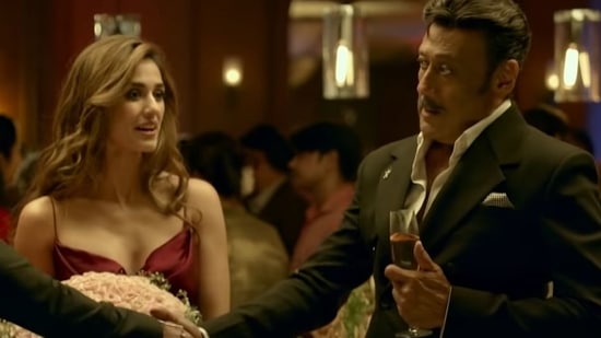Jackie Shroff and Disha Patani in a still from Radhe: Your Most Wanted Bhai.