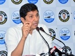 "Milestone of 100,000 signatures reached by AAP in its ongoing signature campaign against BJP-ruled MCD’s harsh new policies and increase in taxes," AAP’s chief spokesperson Saurabh Bhardwaj said. "Milestone of 100,000 signatures reached by AAP in its ongoing signature campaign against BJP-ruled MCD’s harsh new policies and increase in taxes," AAP’s chief spokesperson Saurabh Bhardwaj said.