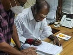 Puducherry chief minister N Rangasamy.