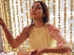 Disha Parmar flaunted a natural bridal glow at the haldi ceremony. Disha Parmar flaunted a natural bridal glow at the haldi ceremony.