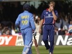 Sourav Ganguly and Andrew Flintoff in 2002. (Getty Images)