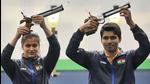 Manu Bhaker and Saurabh Chaudhary will compete in mixed team pistol shooting events at the Tokyo Olympics. (Getty Images) Manu Bhaker and Saurabh Chaudhary will compete in mixed team pistol shooting events at the Tokyo Olympics. (Getty Images)