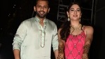 Rahul Vaidya and Disha Parmar pose for paparazzi at their mehendi ceremony.(Varinder Chawla) Rahul Vaidya and Disha Parmar pose for paparazzi at their mehendi ceremony.(Varinder Chawla)