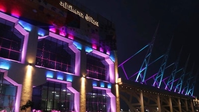 The external facade dons a state-of-the-art theme-based lighting that can be changed daily to make the ambience more delightful, the Union railways ministry said. (ANI)