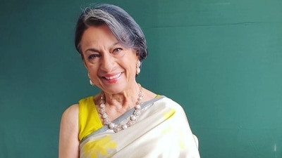 Designer Sameera says the inspiration behind the custom-made saree was to "create an elegant base like the champagne, and brighten it up with an almost neon like lemon yellow to match her vibrant personality". The saree is priced at <span class='webrupee'>₹</span>12,800 according to the designer. (Instagram) Designer Sameera says the inspiration behind the custom-made saree was to "create an elegant base like the champagne, and brighten it up with an almost neon like lemon yellow to match her vibrant personality". The saree is priced at <span class='webrupee'>₹</span>12,800 according to the designer. (Instagram)