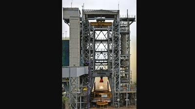 Isro shared the image after successfully conducting test of Vikas Engine for Gaganyaan. (Twitter/isro)