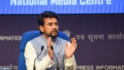 Information and broadcasting minister Anurag Thakur announced 28 per cent DA and DR benefits for central government employees starting from July. (PTI) Information and broadcasting minister Anurag Thakur announced 28 per cent DA and DR benefits for central government employees starting from July. (PTI)