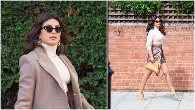 Priyanka Chopra wore a chic outfit in her latest pictures. Priyanka Chopra wore a chic outfit in her latest pictures.