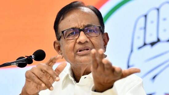 Chidambaram asked Mandaivya whether complaints raised by the state health ministers were lies.(ANI file photo)